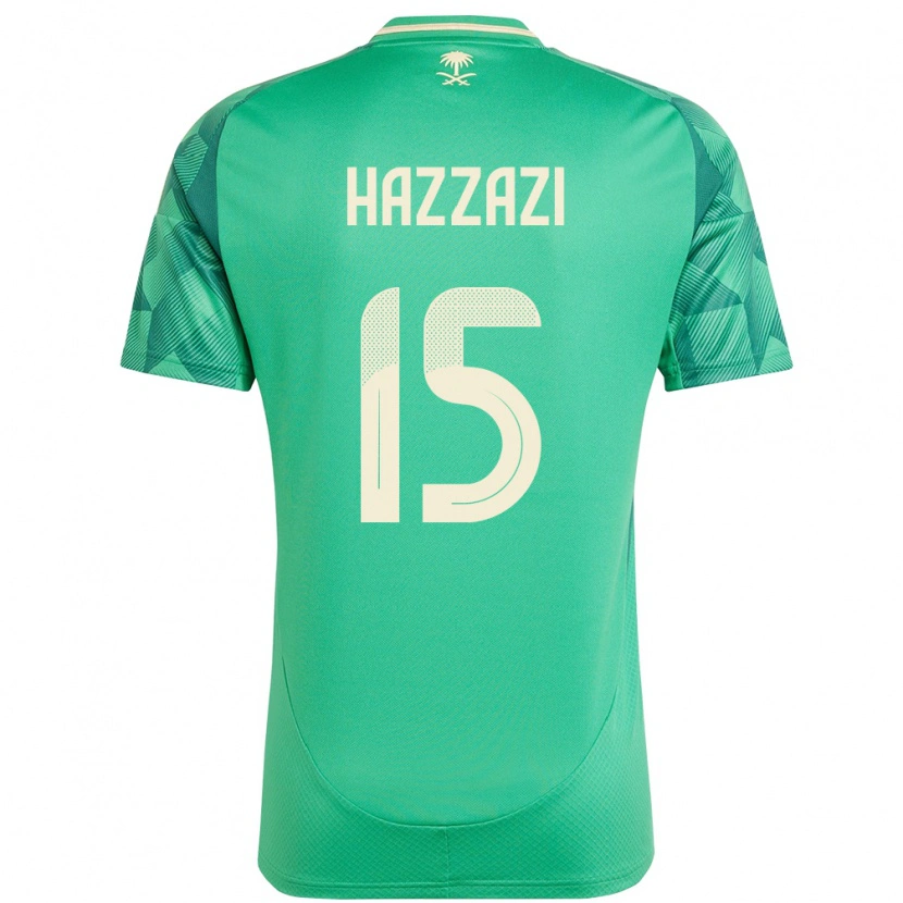 Danxen Dámské Saúdská Arábie Mohammed Hazzazi #15 Zelený Domů Hráčské Dresy 24-26 Dres