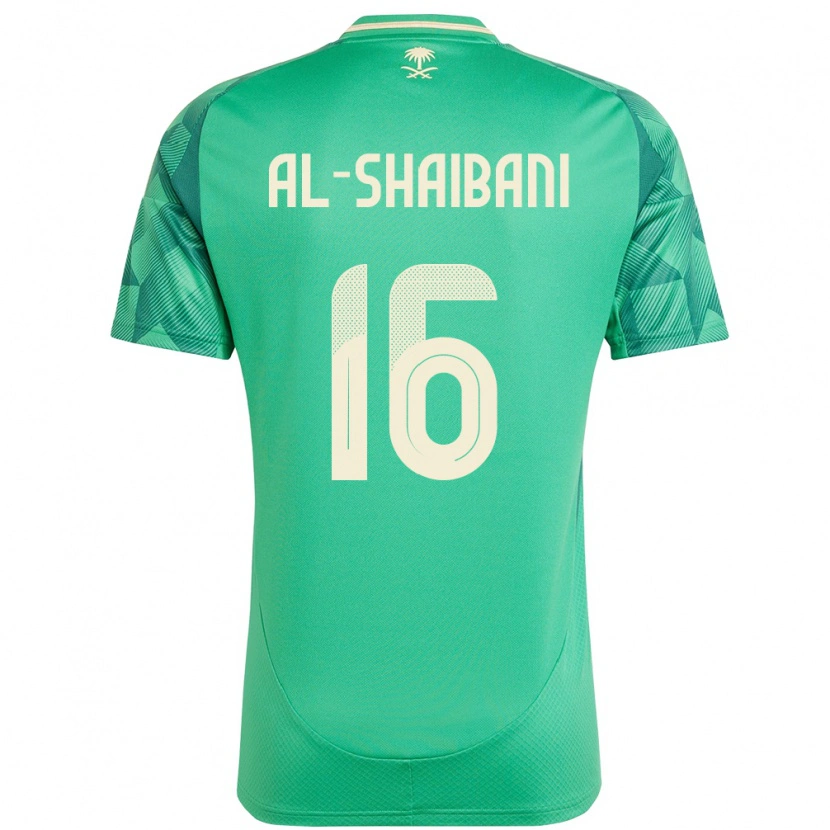 Danxen Dámské Saúdská Arábie Asrar Al Shaibani #16 Zelený Domů Hráčské Dresy 24-26 Dres