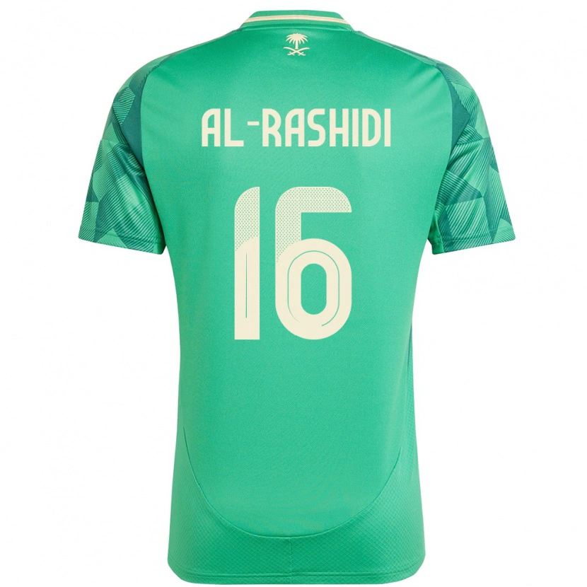 Danxen Dámské Saúdská Arábie Mohammed Al Rashidi #16 Zelený Domů Hráčské Dresy 24-26 Dres
