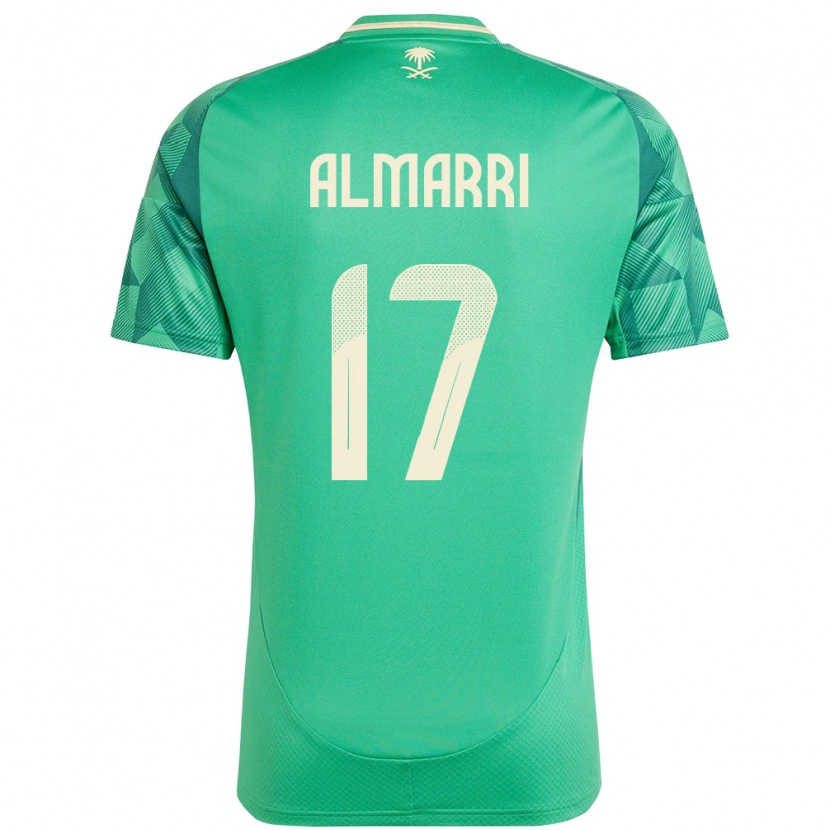Danxen Dámské Saúdská Arábie Mohammed Almarri #17 Zelený Domů Hráčské Dresy 24-26 Dres