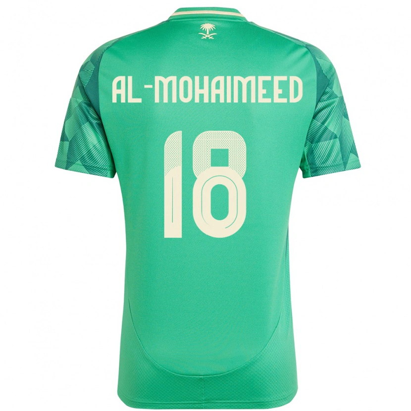 Danxen Dámské Saúdská Arábie Samer Al Mohaimeed #18 Zelený Domů Hráčské Dresy 24-26 Dres