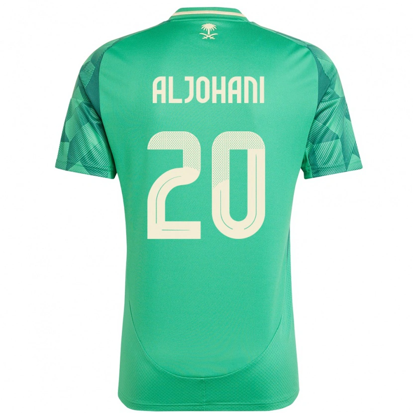 Danxen Dámské Saúdská Arábie Ziyad Aljohani #20 Zelený Domů Hráčské Dresy 24-26 Dres
