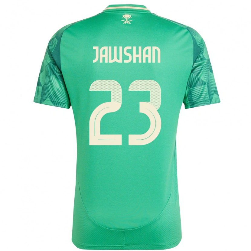 Danxen Dámské Saúdská Arábie Yazeed Jawshan #23 Zelený Domů Hráčské Dresy 24-26 Dres
