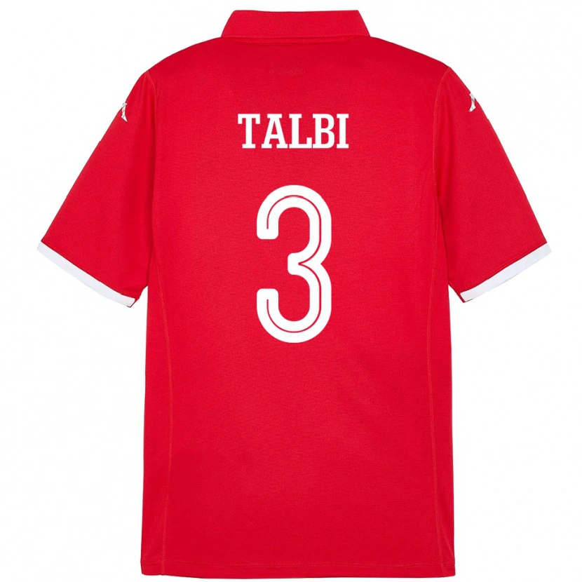 Danxen Dámské Tunisko Montassar Talbi #3 Červený Domů Hráčské Dresy 24-26 Dres