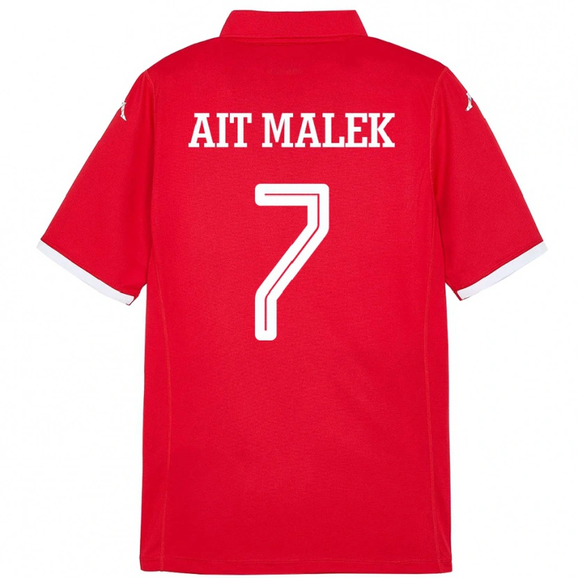 Danxen Dámské Tunisko Bilel Aït Malek #7 Červený Domů Hráčské Dresy 24-26 Dres