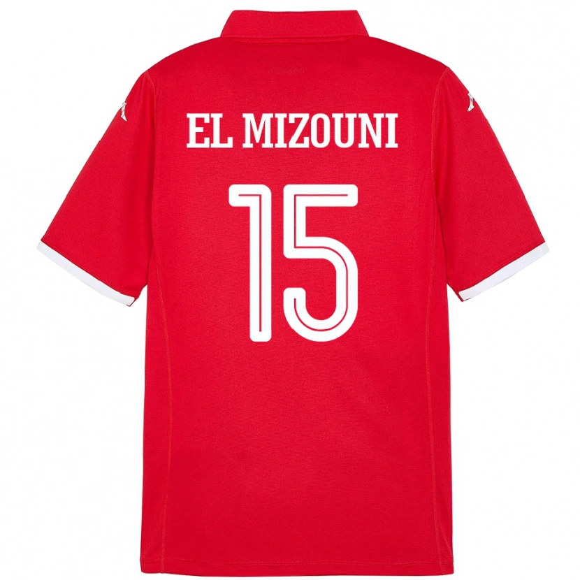 Danxen Dámské Tunisko Idris El Mizouni #15 Červený Domů Hráčské Dresy 24-26 Dres