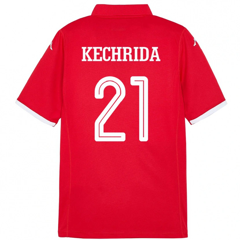 Danxen Dámské Tunisko Wajdi Kechrida #21 Červený Domů Hráčské Dresy 24-26 Dres