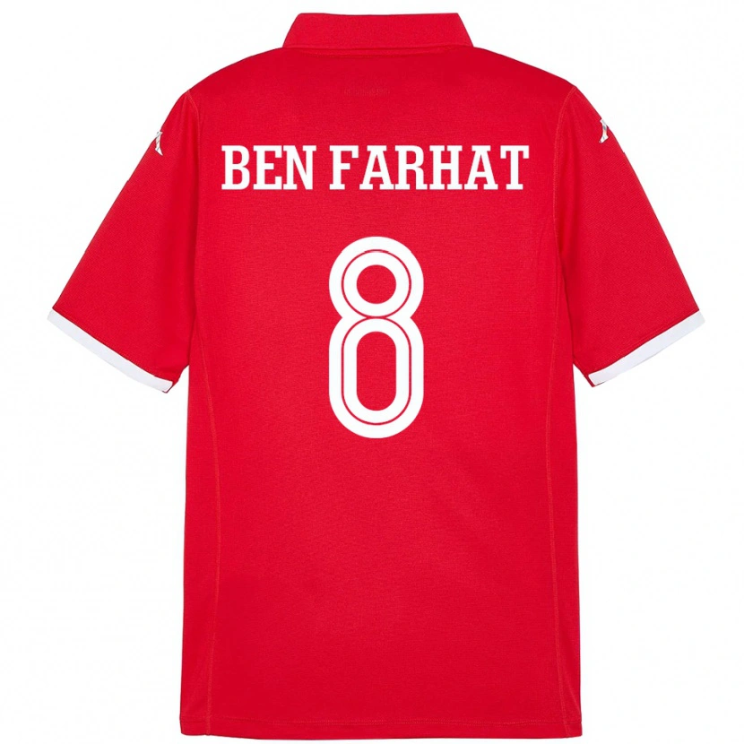 Danxen Dámské Tunisko Louey Ben Farhat #8 Červený Domů Hráčské Dresy 24-26 Dres