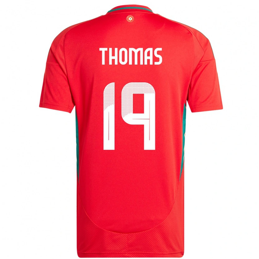Danxen Dámské Wales Sorba Thomas #19 Červený Domů Hráčské Dresy 24-26 Dres