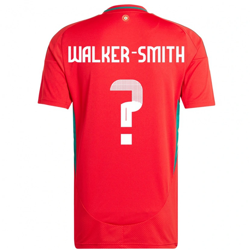 Danxen Dámské Wales Charlie Walker-Smith #0 Červený Domů Hráčské Dresy 24-26 Dres