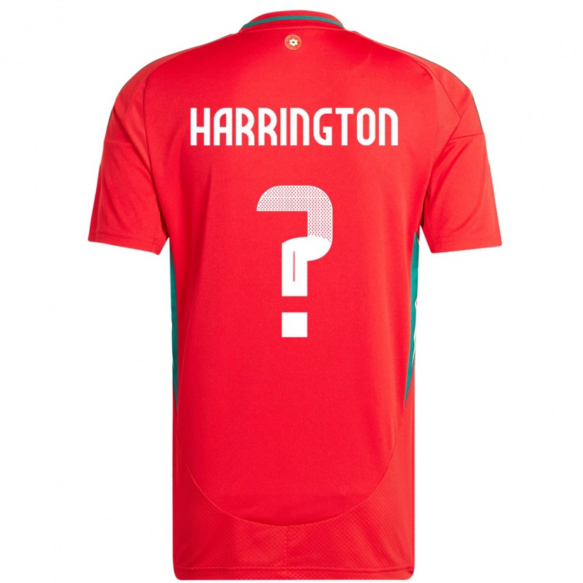 Danxen Dámské Wales Theo Harrington #0 Červený Domů Hráčské Dresy 24-26 Dres