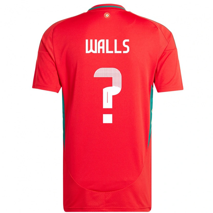 Danxen Dámské Wales Archie Walls #0 Červený Domů Hráčské Dresy 24-26 Dres