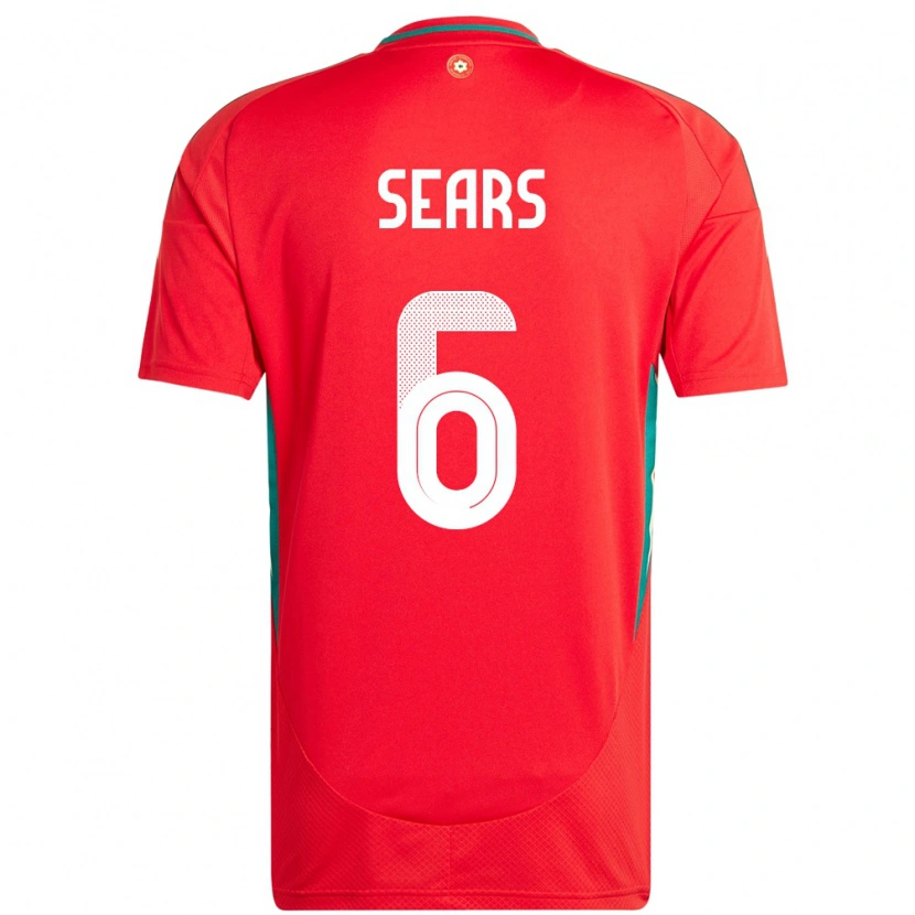Danxen Dámské Wales Ryan Sears #6 Červený Domů Hráčské Dresy 24-26 Dres