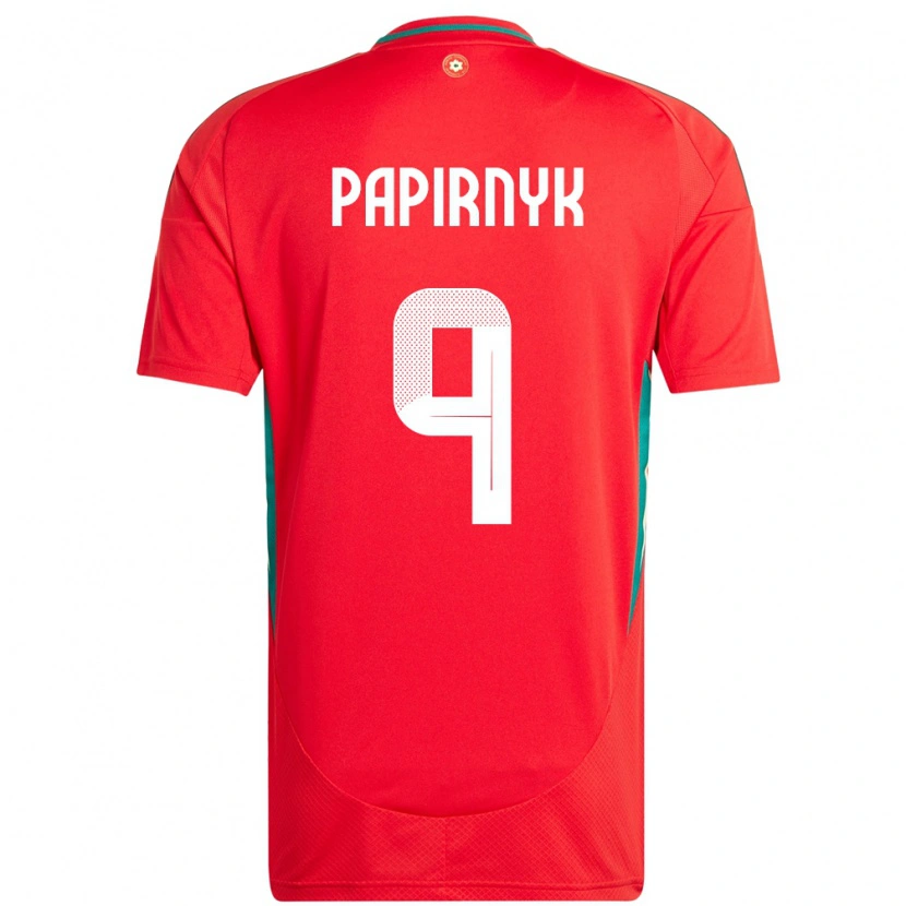 Danxen Dámské Wales Leo Papirnyk #9 Červený Domů Hráčské Dresy 24-26 Dres
