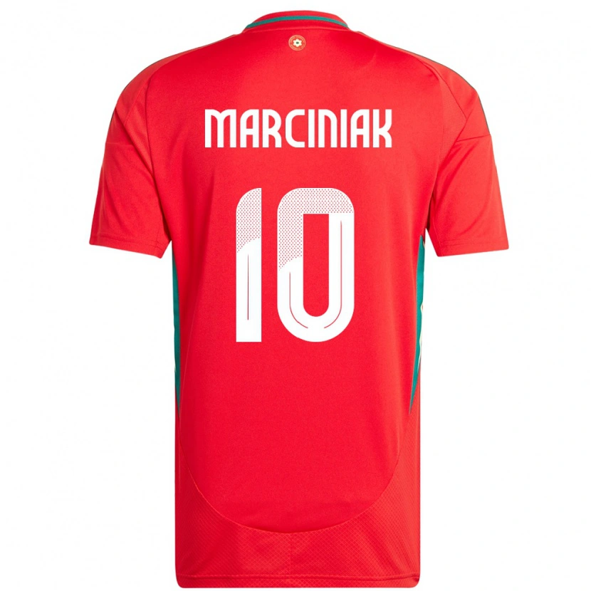 Danxen Dámské Wales Alex Marciniak #10 Červený Domů Hráčské Dresy 24-26 Dres