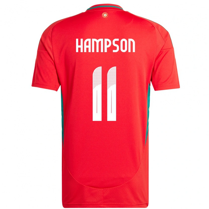 Danxen Dámské Wales Owen Hampson #11 Červený Domů Hráčské Dresy 24-26 Dres