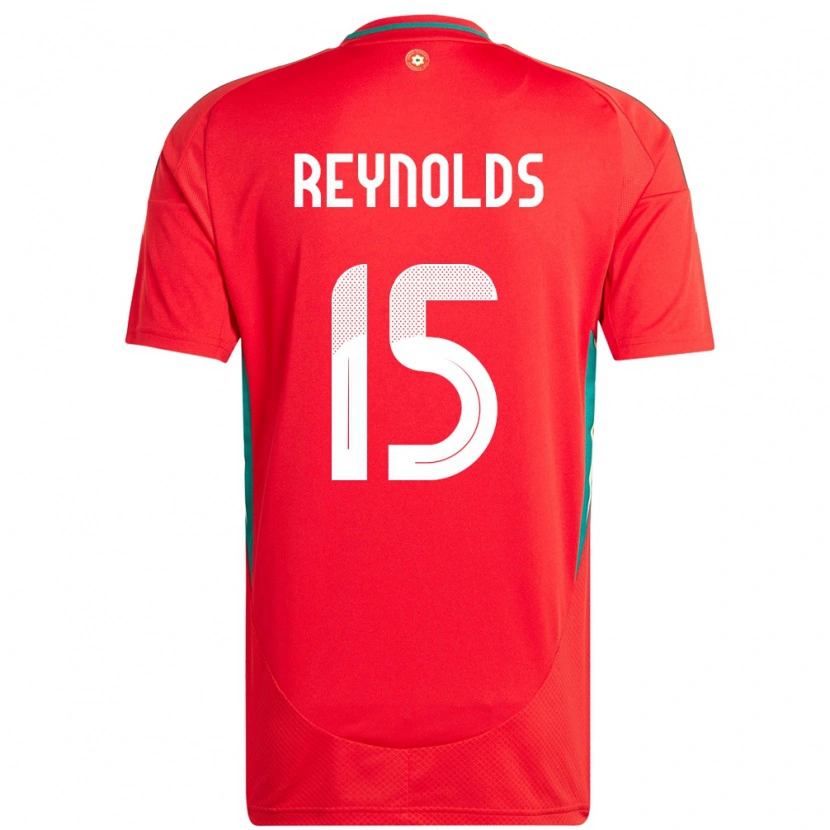 Danxen Dámské Wales Oliver Reynolds #15 Červený Domů Hráčské Dresy 24-26 Dres