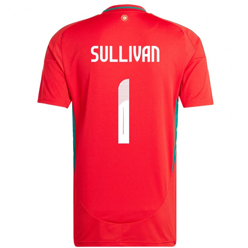 Danxen Dámské Wales Laura O Sullivan #1 Červený Domů Hráčské Dresy 24-26 Dres