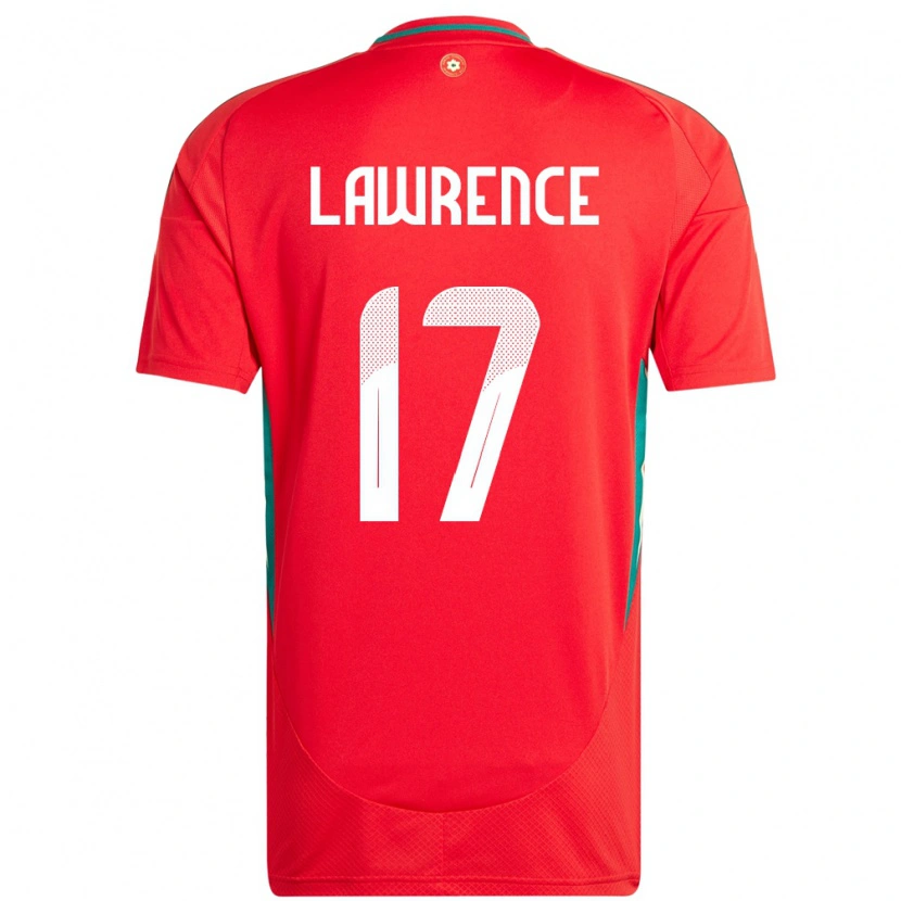 Danxen Dámské Wales Nadia Lawrence #17 Červený Domů Hráčské Dresy 24-26 Dres