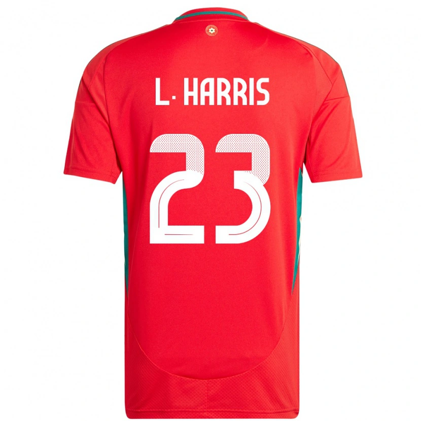 Danxen Dámské Wales Luke Harris #23 Červený Domů Hráčské Dresy 24-26 Dres