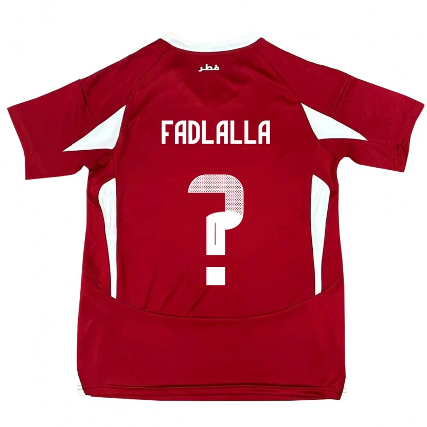 Danxen Dámské Katar Saifeldeen Fadlalla #0 Červený Domů Hráčské Dresy 24-26 Dres