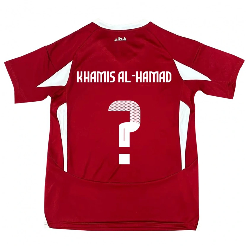 Danxen Dámské Katar Saoud Khamis Al-Hamad #0 Červený Domů Hráčské Dresy 24-26 Dres