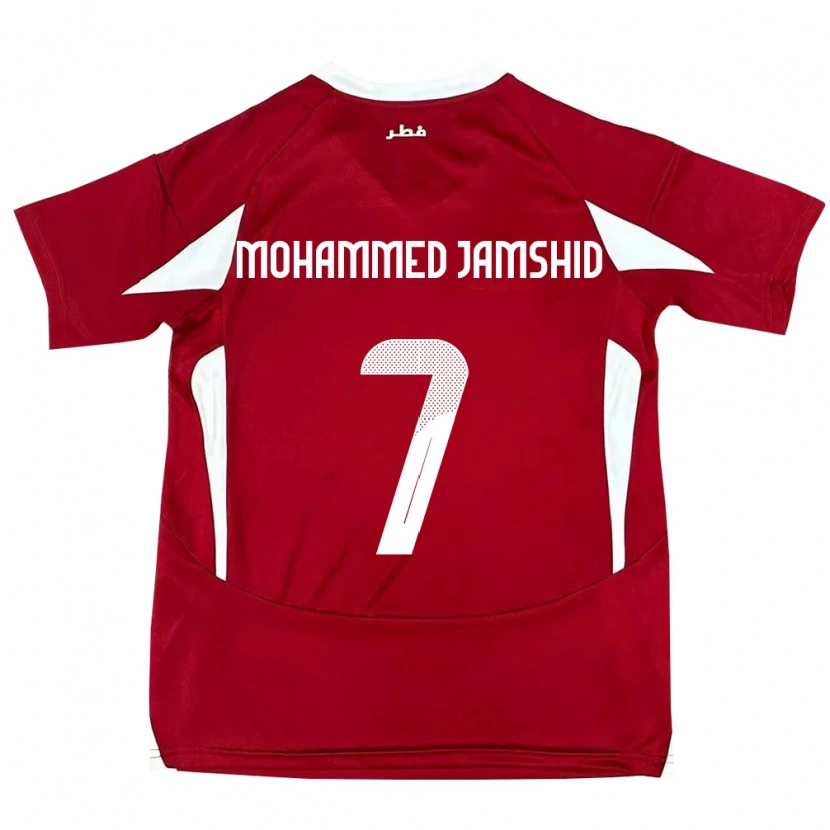 Danxen Dámské Katar Tahsin Mohammed Jamshid #7 Červený Domů Hráčské Dresy 24-26 Dres
