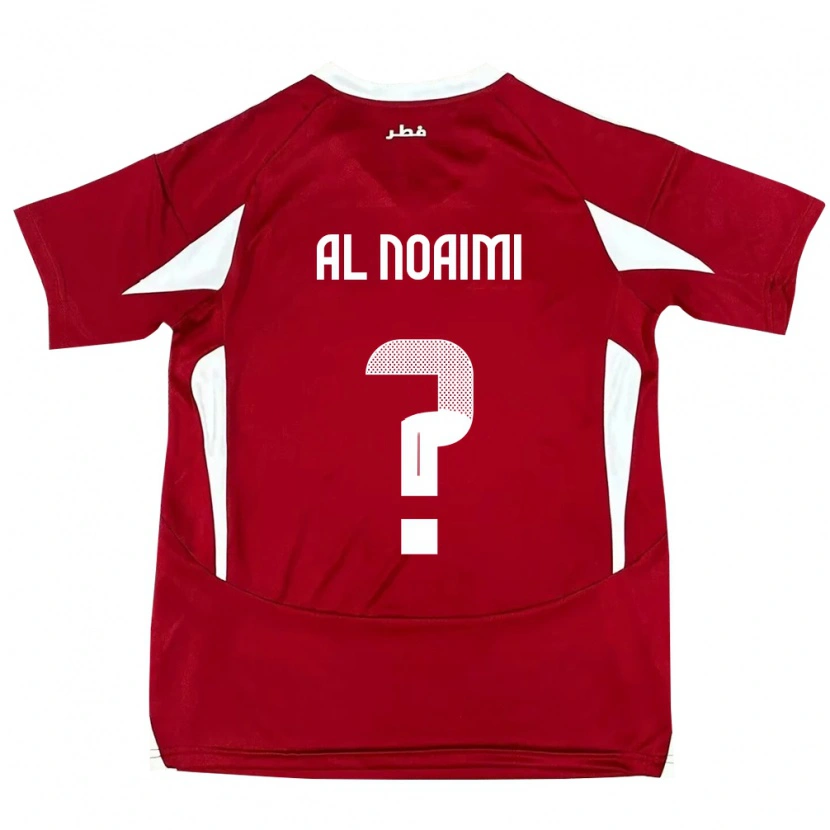 Danxen Dámské Katar Mohammad Al Noaimi #0 Červený Domů Hráčské Dresy 24-26 Dres
