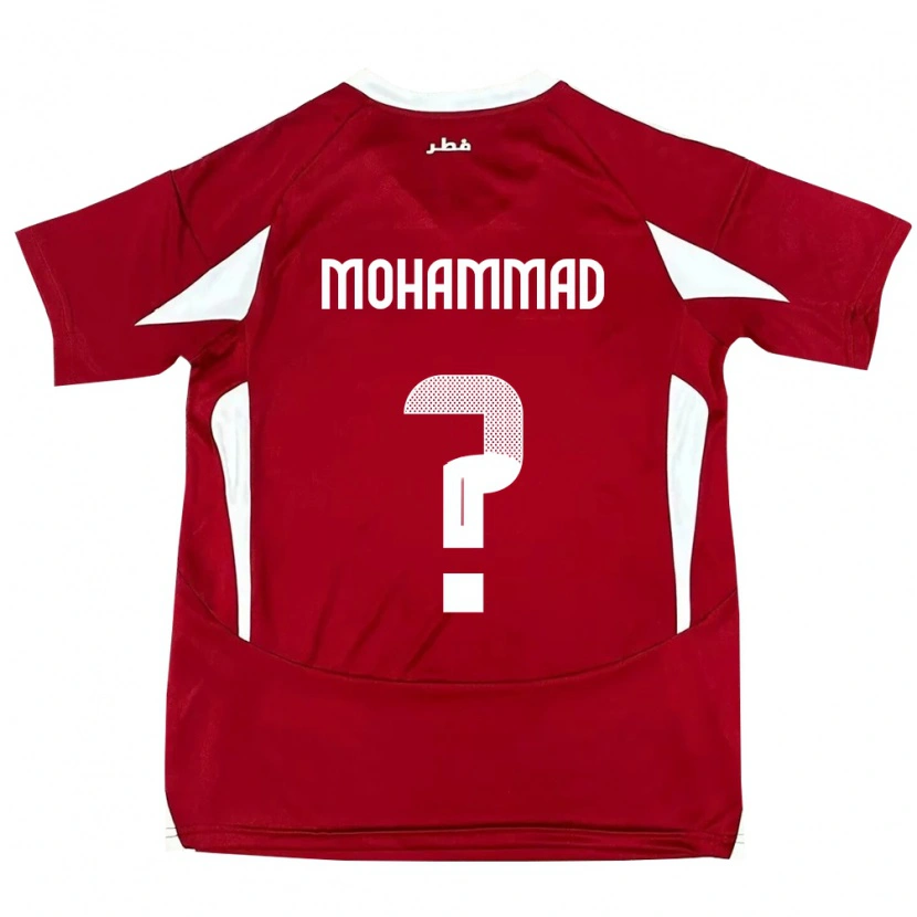 Danxen Dámské Katar Khaled Mohammad #0 Červený Domů Hráčské Dresy 24-26 Dres