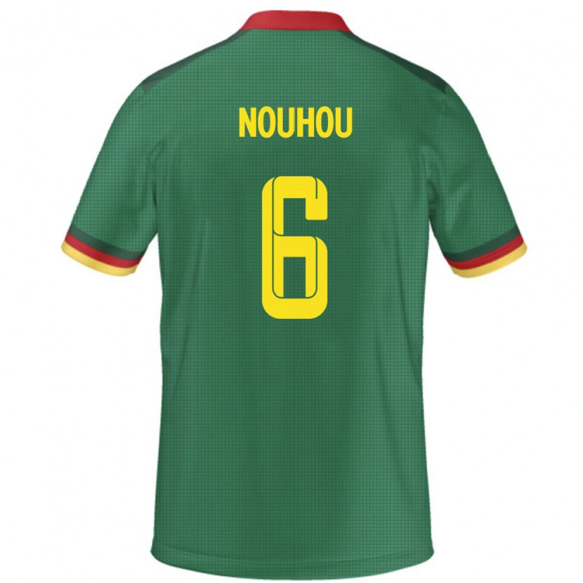 Danxen Dámské Kamerun Nouhou #6 Zelený Domů Hráčské Dresy 24-26 Dres