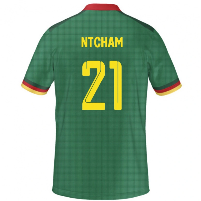 Danxen Dámské Kamerun Olivier Ntcham #21 Zelený Domů Hráčské Dresy 24-26 Dres