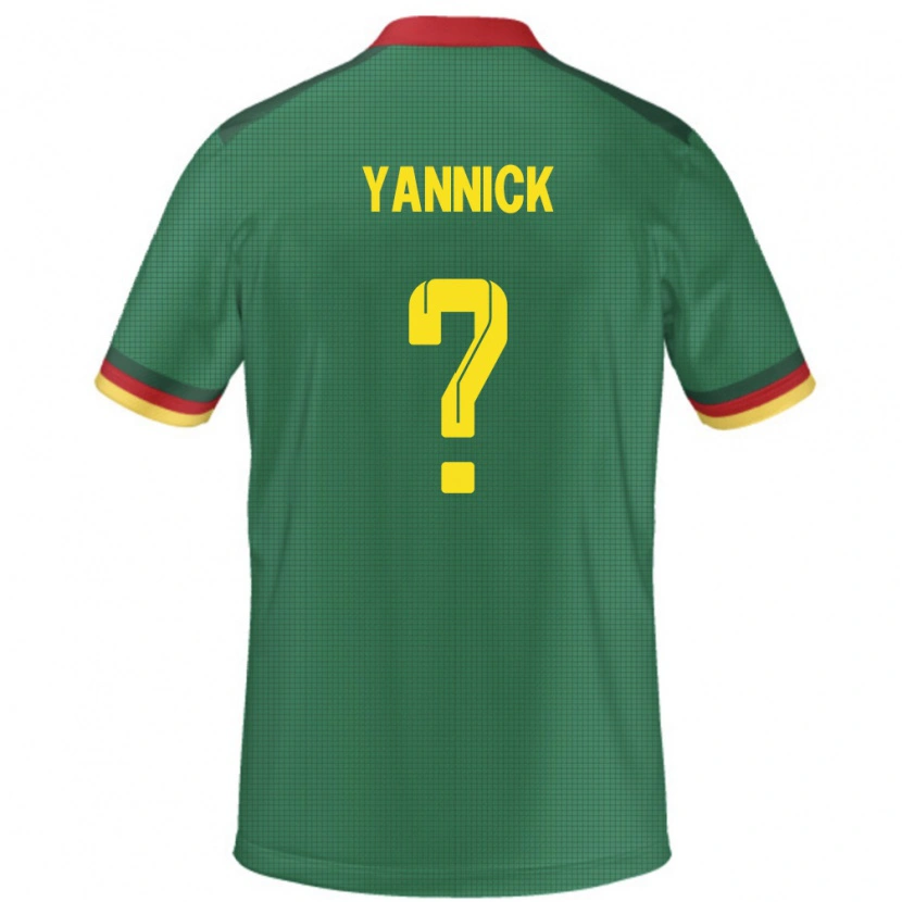 Danxen Dámské Kamerun Noah Yannick #0 Zelený Domů Hráčské Dresy 24-26 Dres
