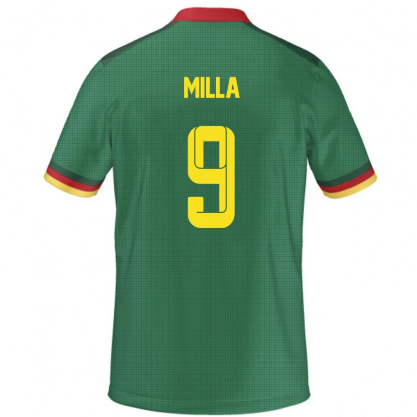 Danxen Dámské Kamerun Kevin-Prince Milla #9 Zelený Domů Hráčské Dresy 24-26 Dres