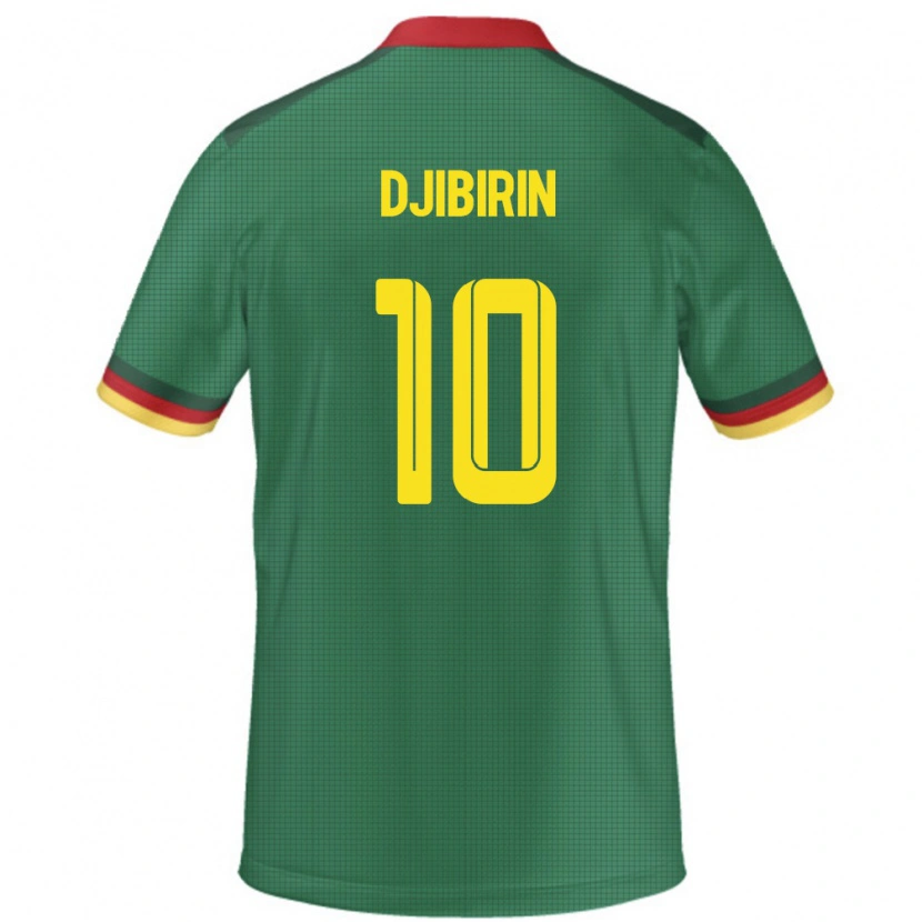 Danxen Dámské Kamerun Harouna Djibirin #10 Zelený Domů Hráčské Dresy 24-26 Dres