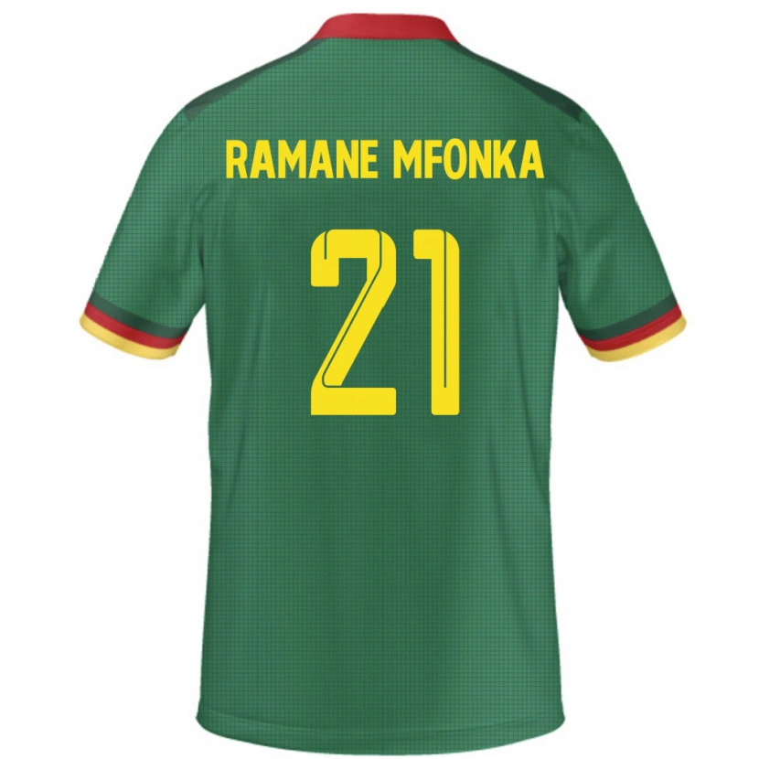 Danxen Dámské Kamerun Abdel Ramane Mfonka #21 Zelený Domů Hráčské Dresy 24-26 Dres
