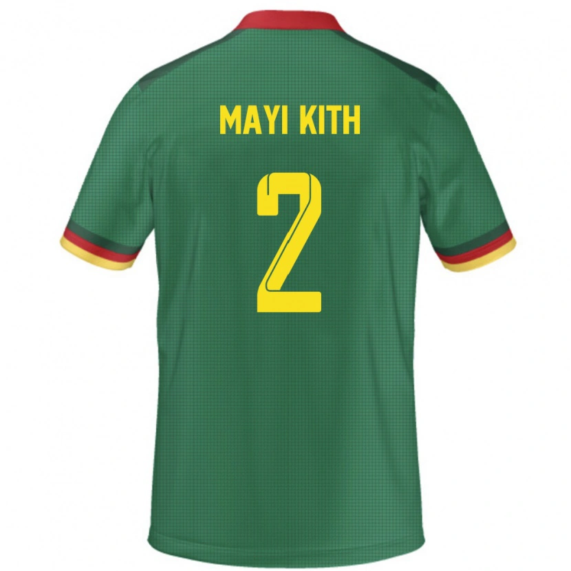 Danxen Dámské Kamerun Easther Mayi Kith #2 Zelený Domů Hráčské Dresy 24-26 Dres