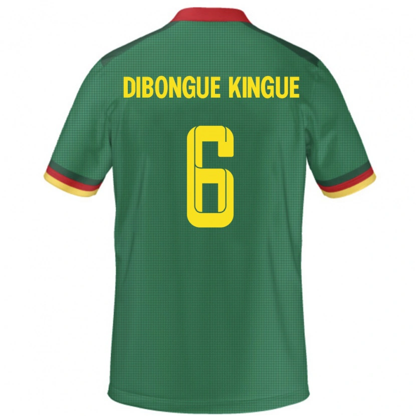 Danxen Dámské Kamerun Gael Dibongue Kingue #6 Zelený Domů Hráčské Dresy 24-26 Dres