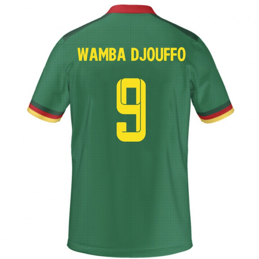Danxen Dámské Kamerun Leonel Wamba Djouffo #9 Zelený Domů Hráčské Dresy 24-26 Dres