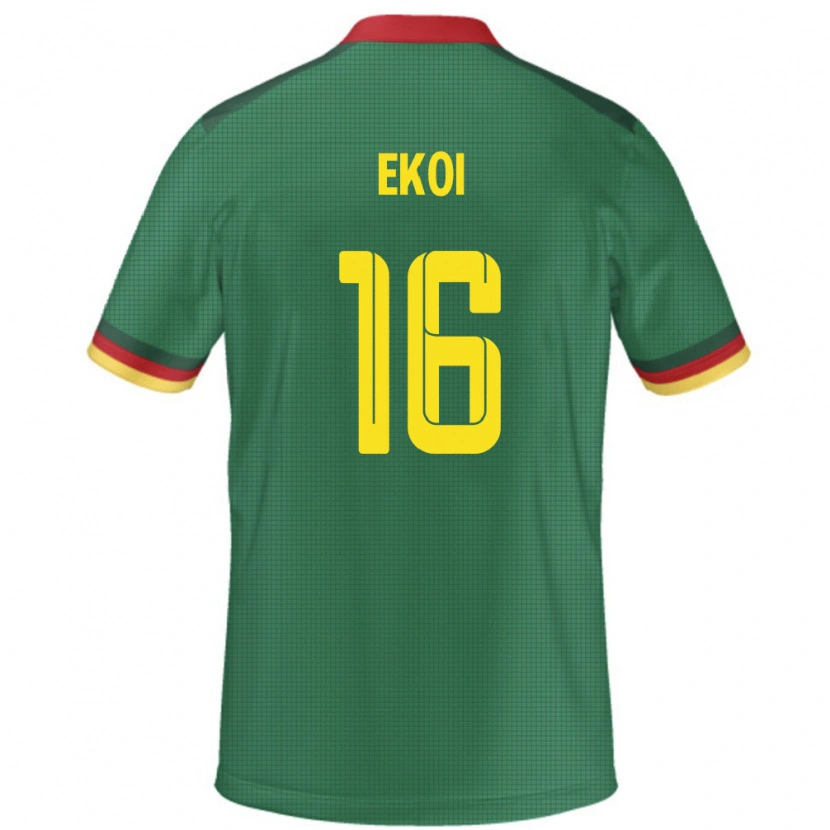 Danxen Dámské Kamerun Manfred Ekoi #16 Zelený Domů Hráčské Dresy 24-26 Dres