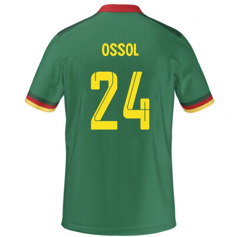 Danxen Dámské Kamerun Kevine Ossol #24 Zelený Domů Hráčské Dresy 24-26 Dres