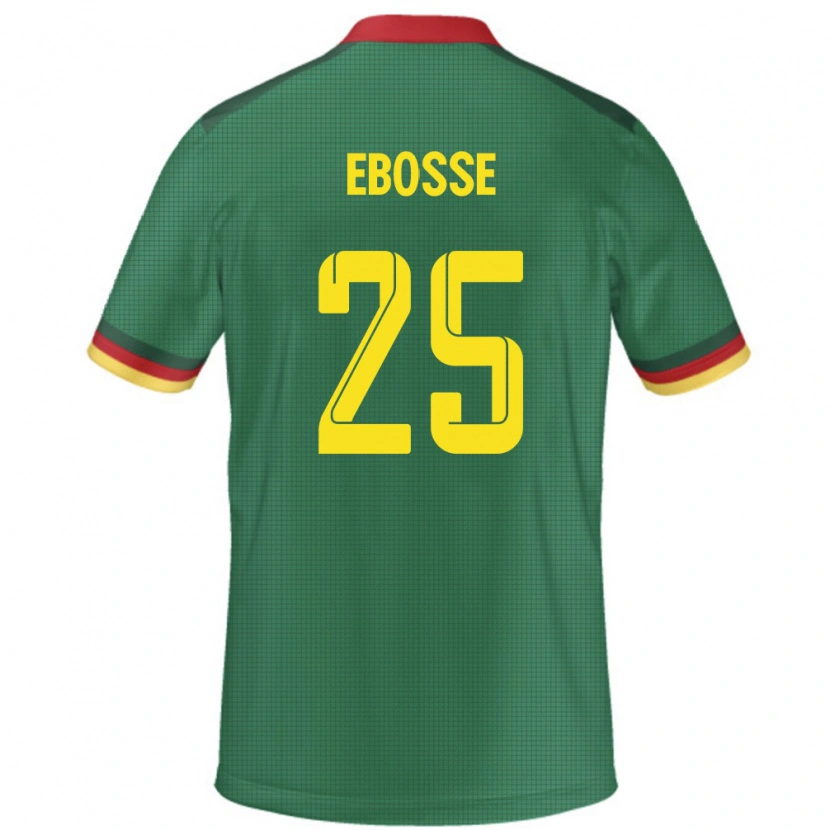 Danxen Dámské Kamerun Enzo Ebosse #25 Zelený Domů Hráčské Dresy 24-26 Dres