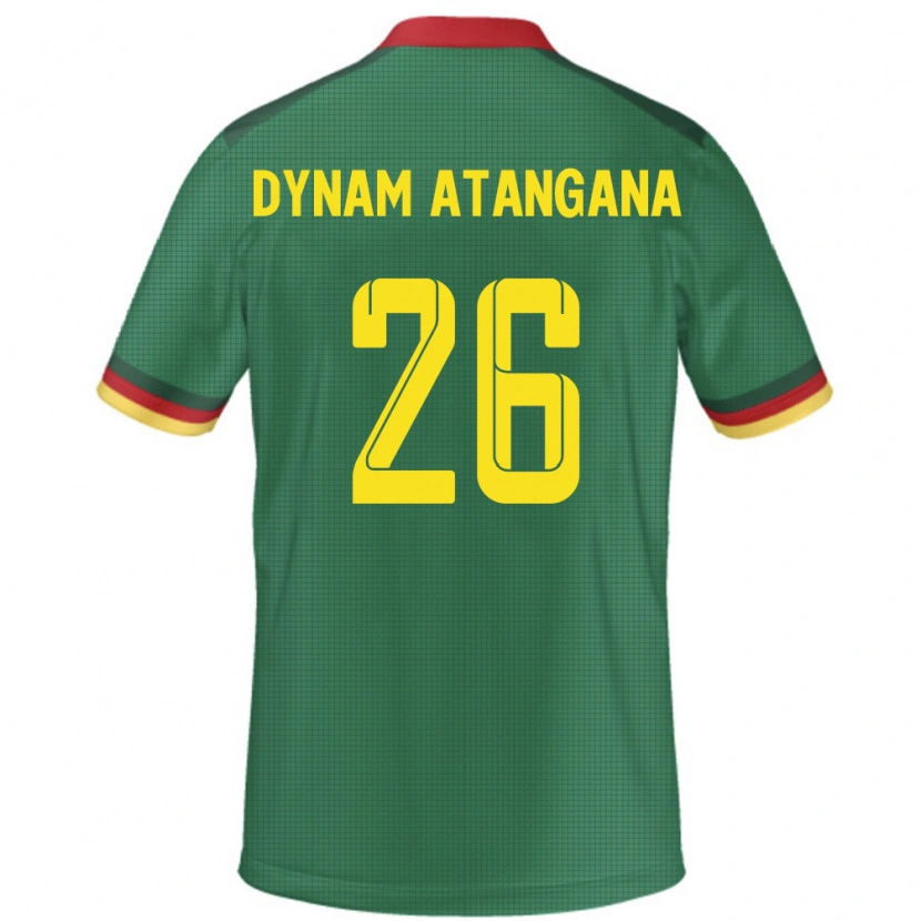 Danxen Dámské Kamerun Marc Dynam Atangana #26 Zelený Domů Hráčské Dresy 24-26 Dres
