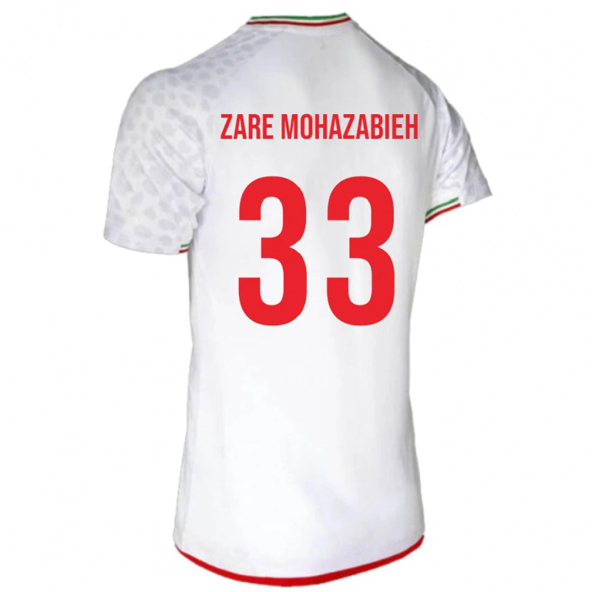 Danxen Dámské Írán Mehdi Zare Mohazabieh #33 Bílý Domů Hráčské Dresy 24-26 Dres