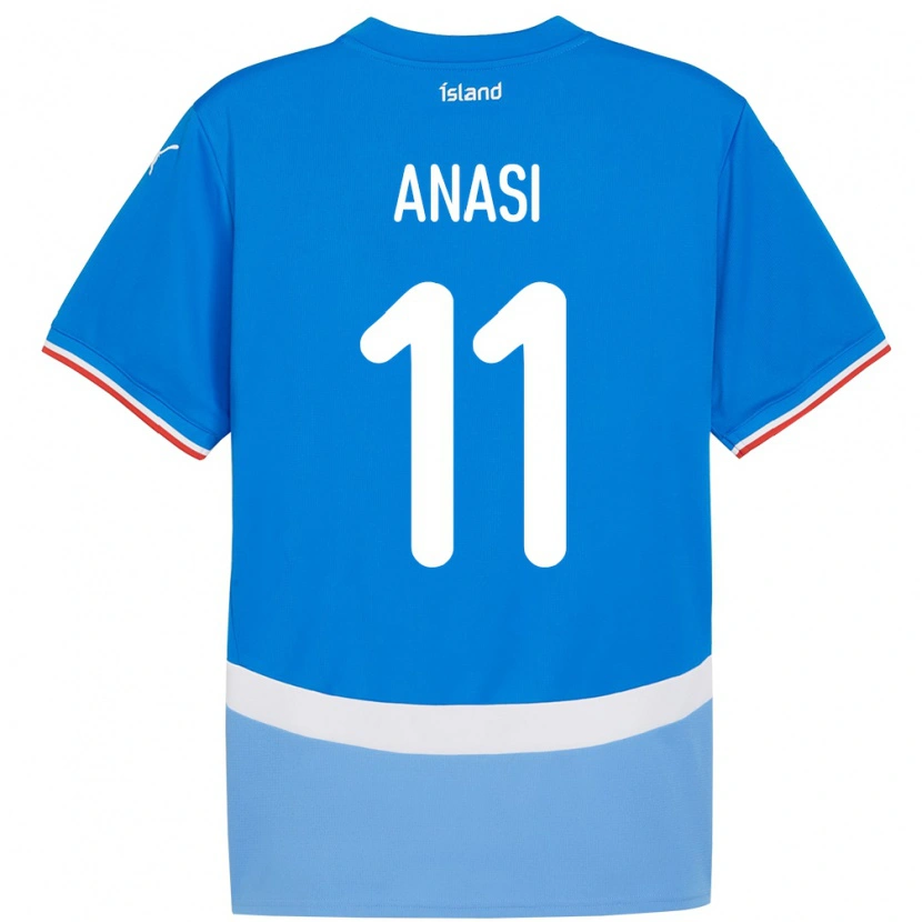 Danxen Dámské Island Natasha Anasi #11 Modrý Domů Hráčské Dresy 24-26 Dres