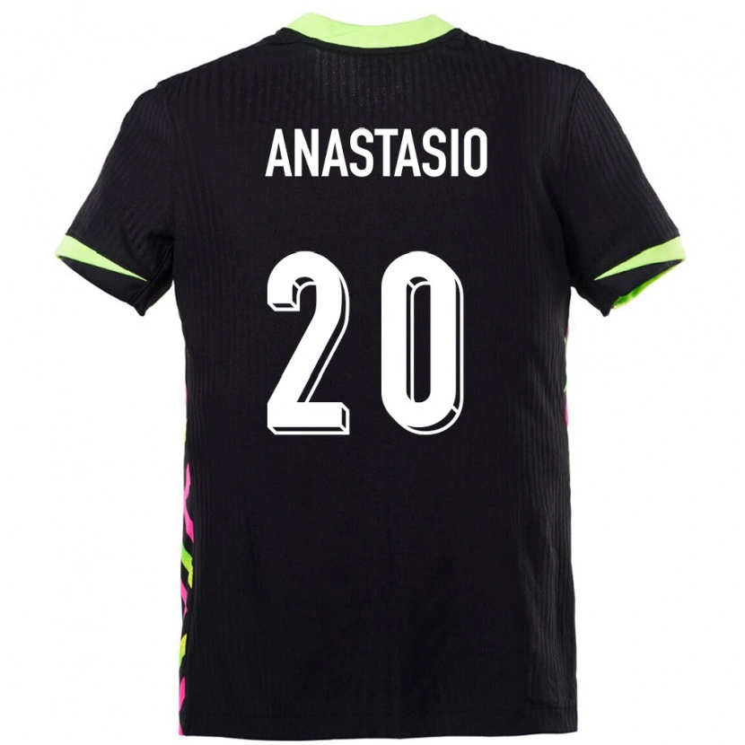 Danxen Dámské Austrálie Max Anastasio #20 Tmavě Modrá Daleko Hráčské Dresy 24-26 Dres