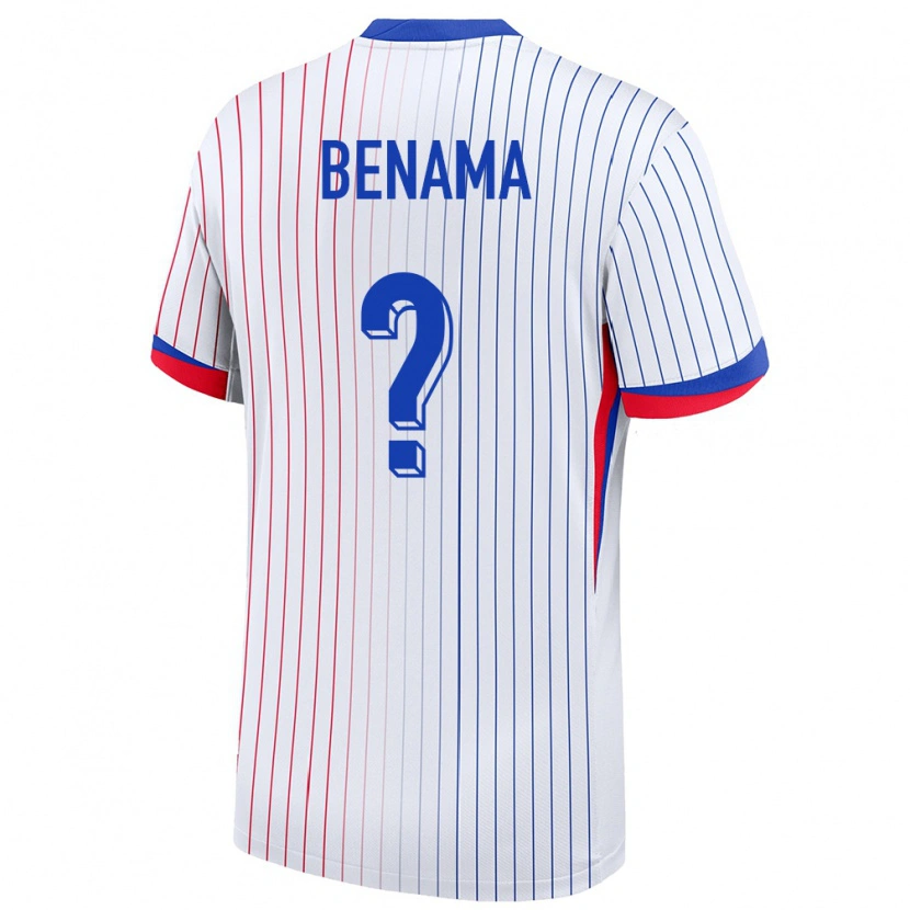Danxen Dámské Francie Mayssam Benama #0 Bílý Daleko Hráčské Dresy 24-26 Dres