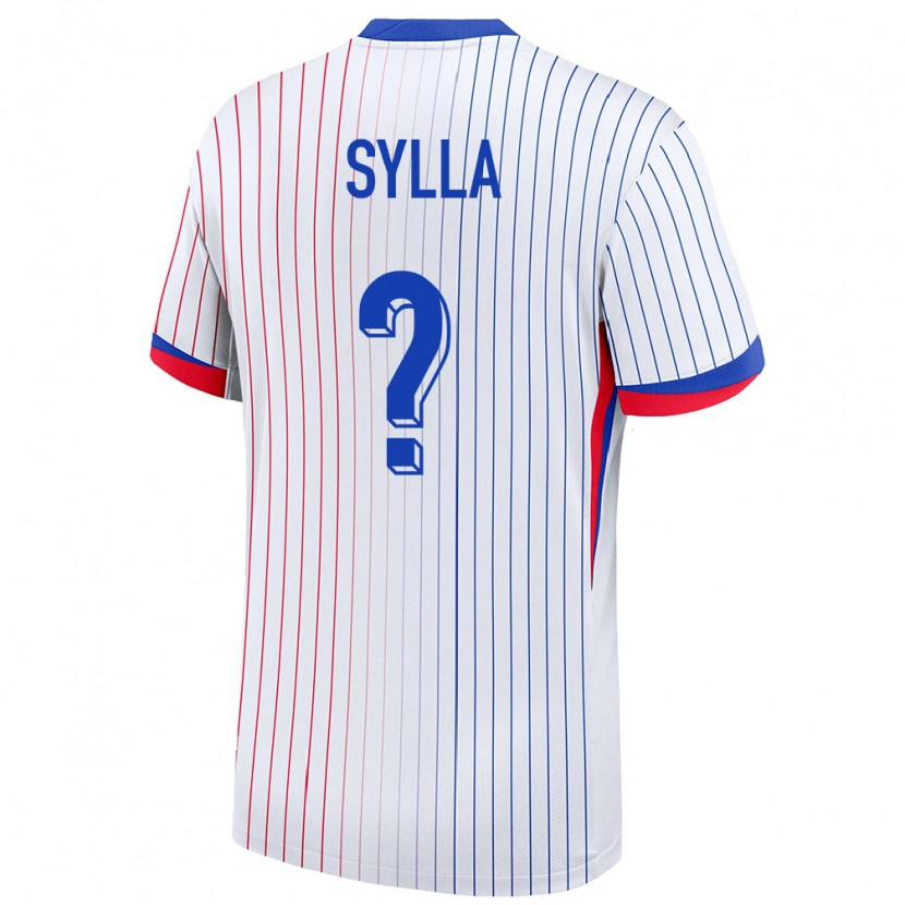 Danxen Dámské Francie Mohamed Sylla #0 Bílý Daleko Hráčské Dresy 24-26 Dres