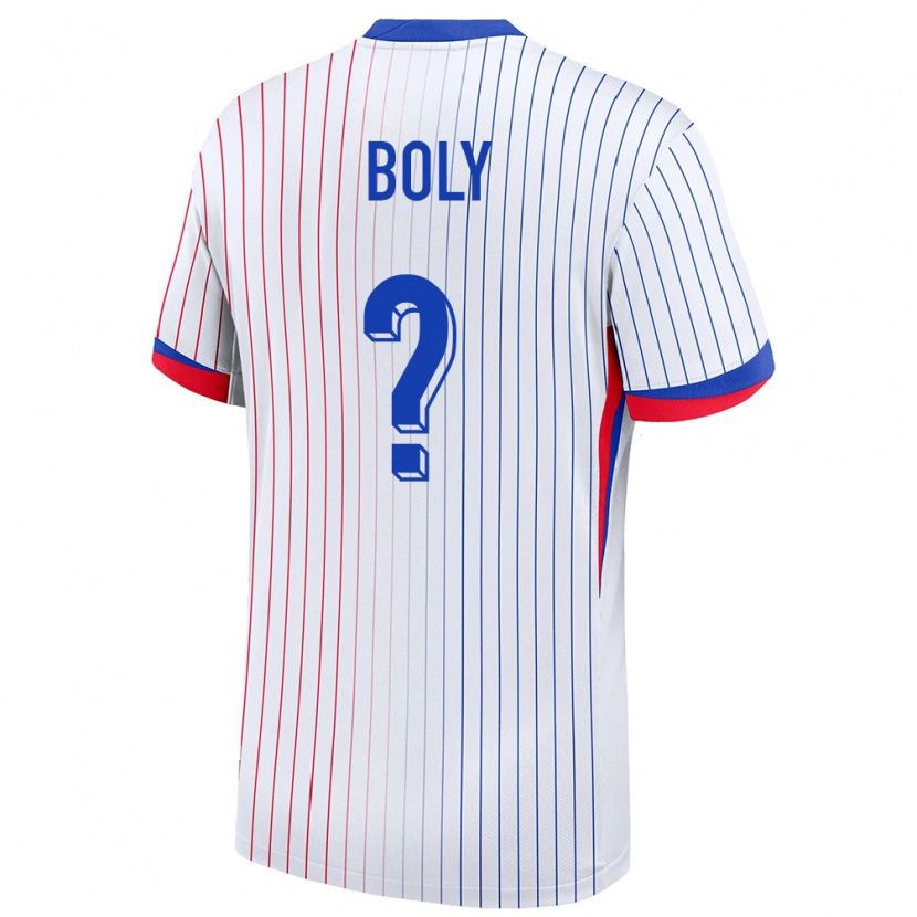 Danxen Dámské Francie David Boly #0 Bílý Daleko Hráčské Dresy 24-26 Dres