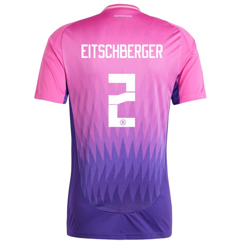 Danxen Dámské Německo Julian Eitschberger #2 Růžově Fialová Daleko Hráčské Dresy 24-26 Dres