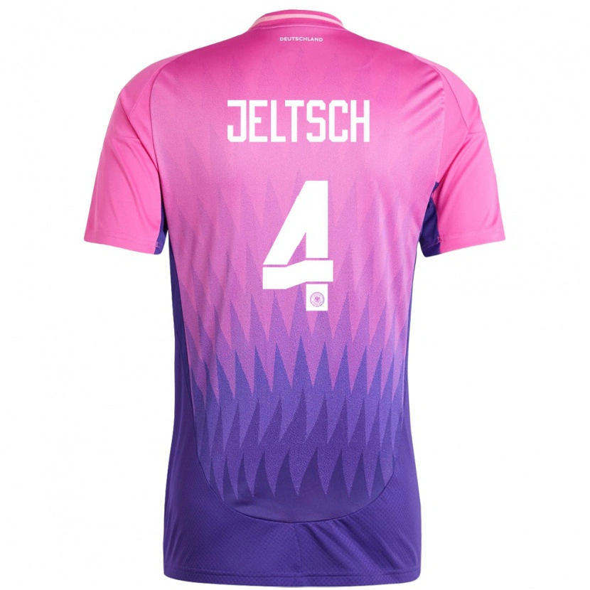 Danxen Dámské Německo Finn Jeltsch #4 Růžově Fialová Daleko Hráčské Dresy 24-26 Dres